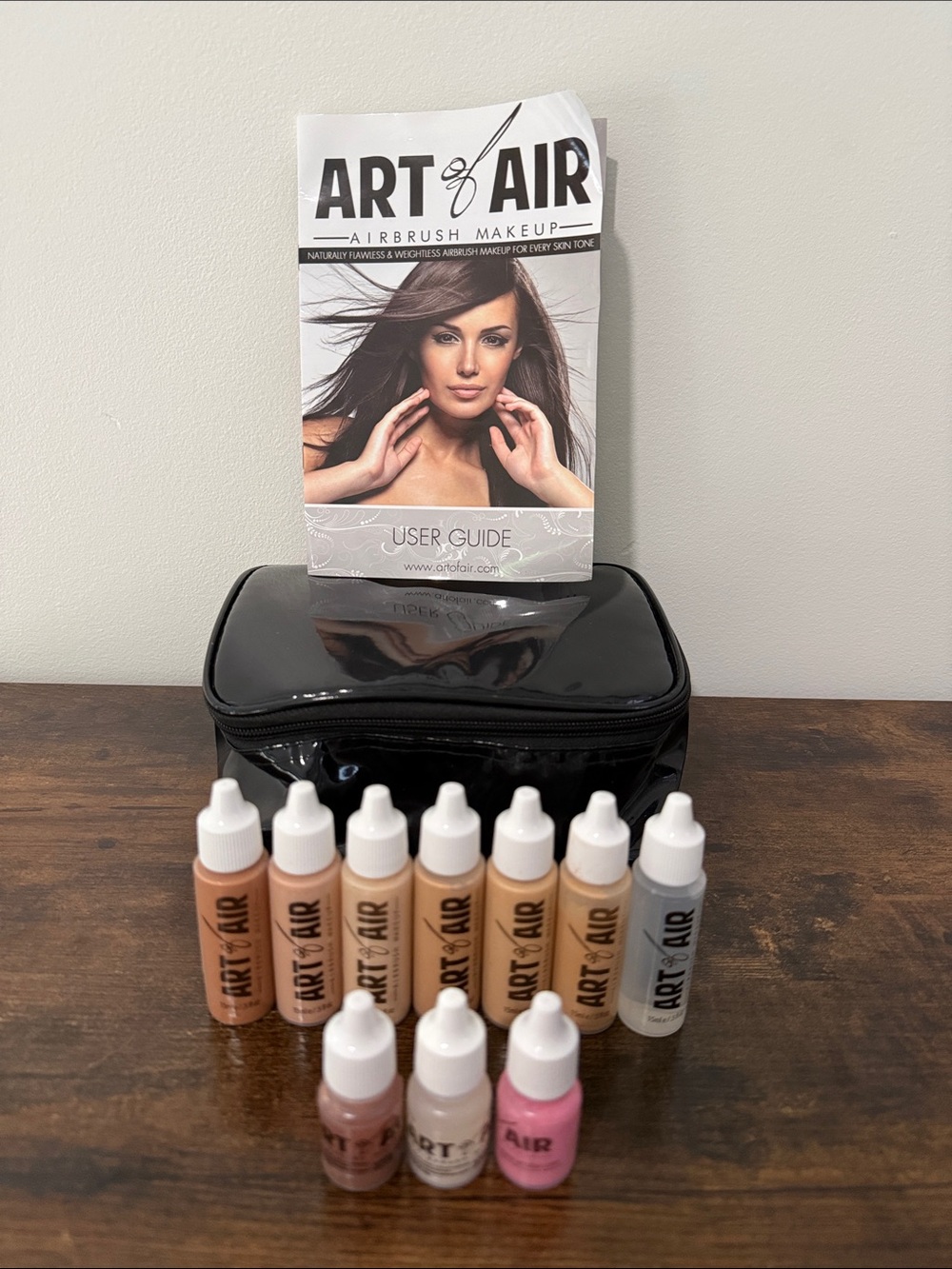 Art of Air Airbrush Foundations Primer Blush Makeup Only Lot With Case